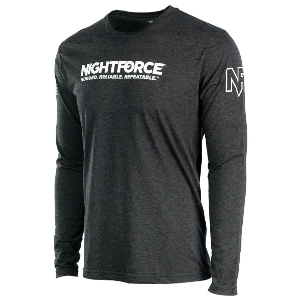 Nightforce Logoed Tri-Blend Long Sleeve T-Shirt (Unisex) - Image 8