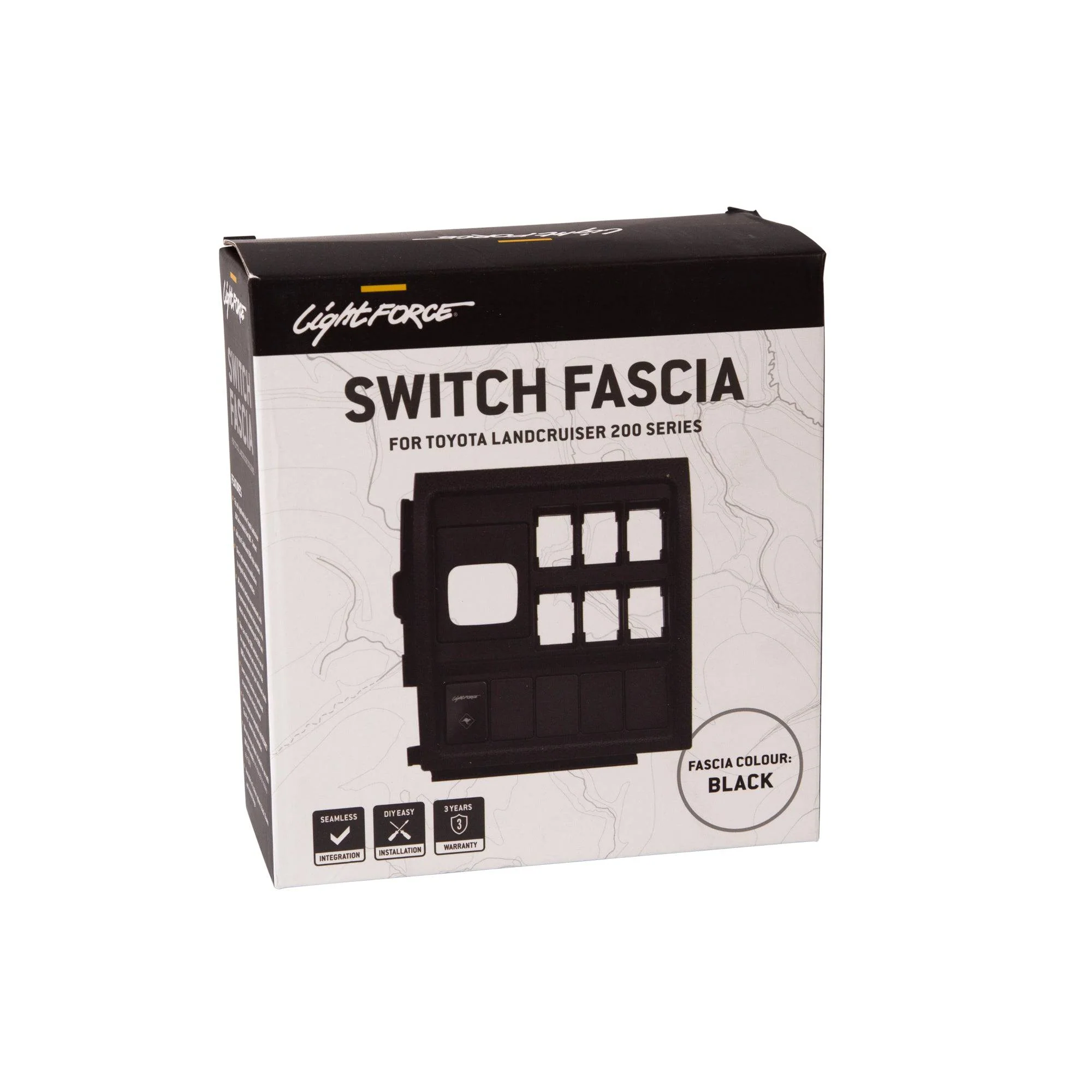 Replacement Switch Fascia to suit Toyota Landcruiser 200 Series - Black - Image 3