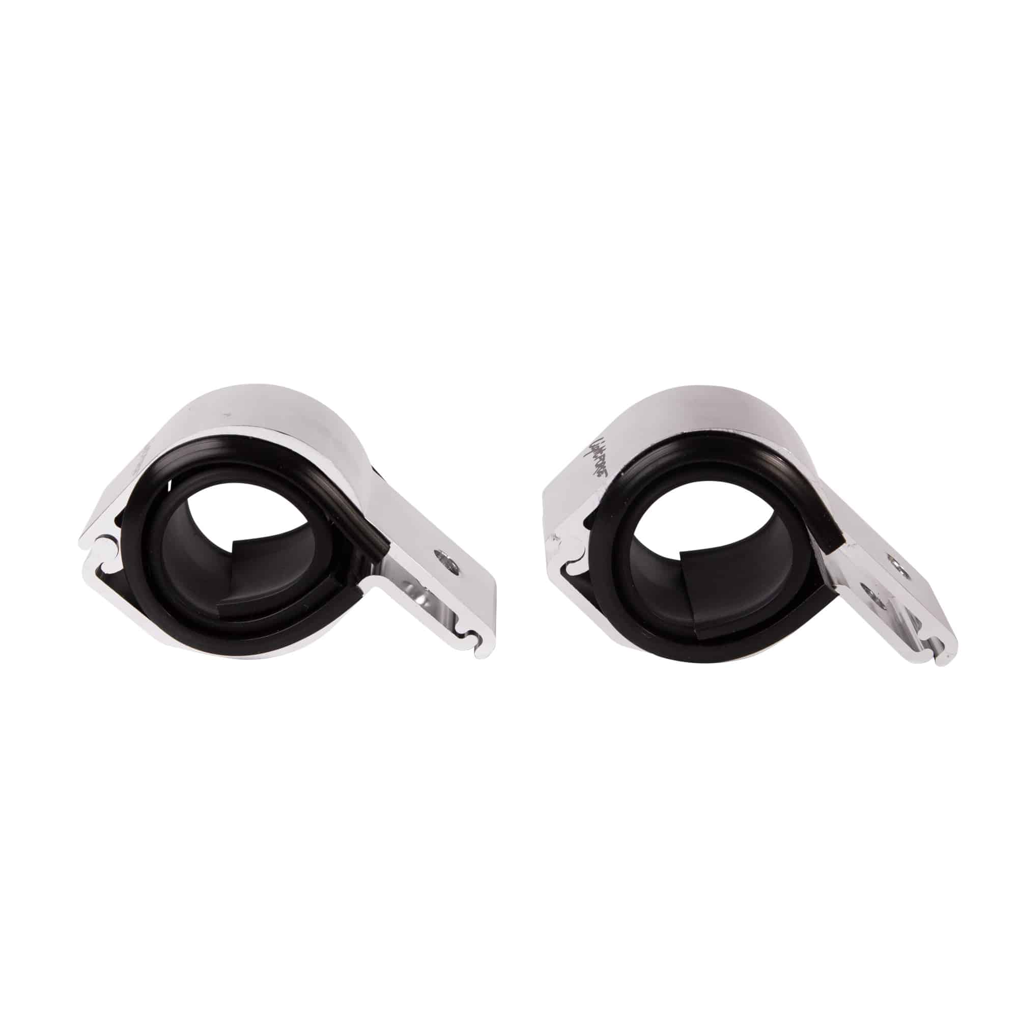 Pair of Bar Clamps (Polished) to suit 56mm and 65mm Diameter Bars - Image 3