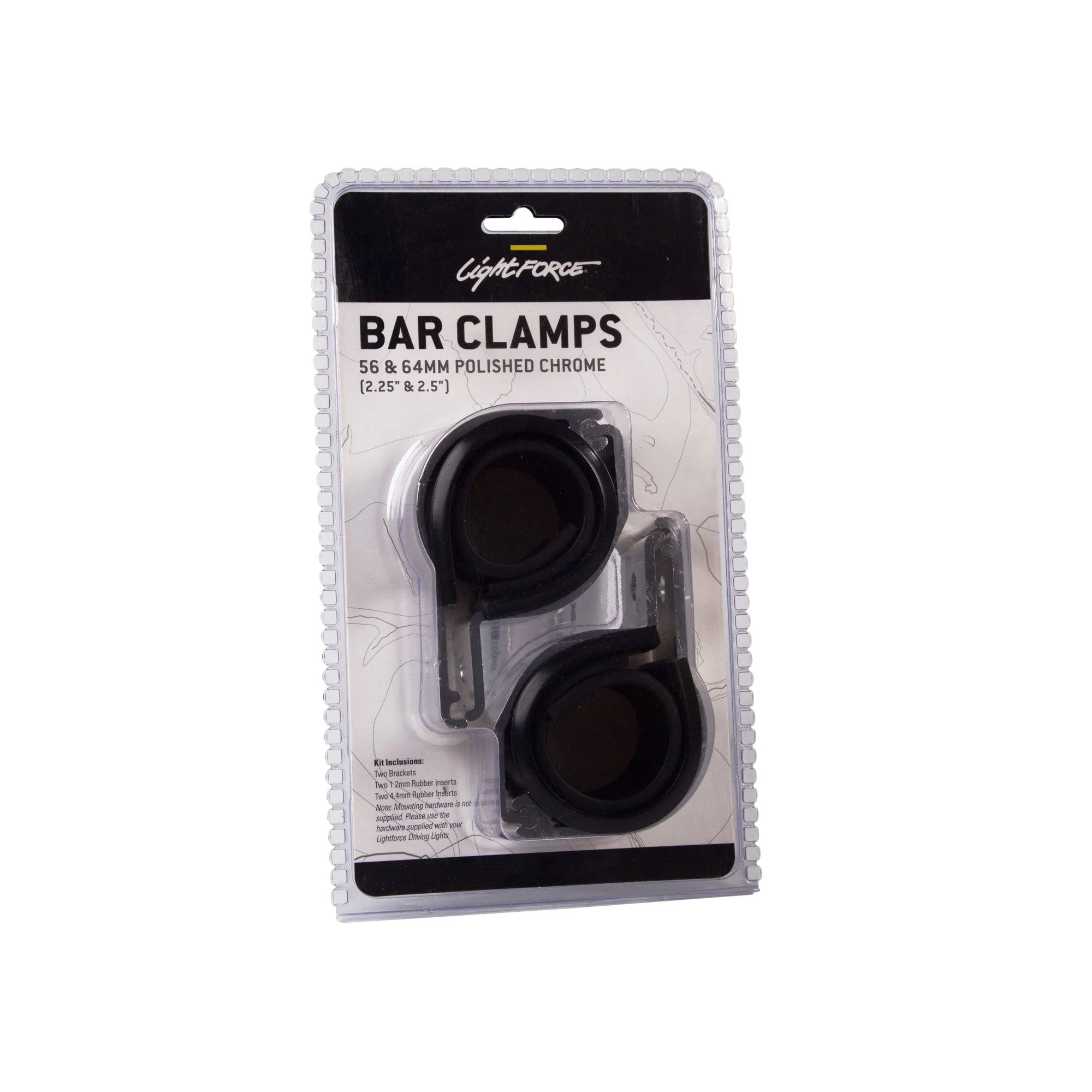 Pair of Bar Clamps (Polished) to suit 56mm and 65mm Diameter Bars - Image 5