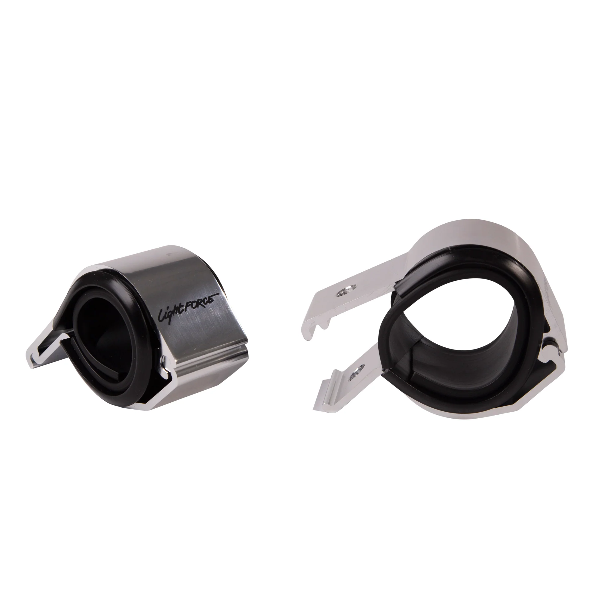 Pair of Bar Clamps (Polished) to suit 56mm and 65mm Diameter Bars - Image 6